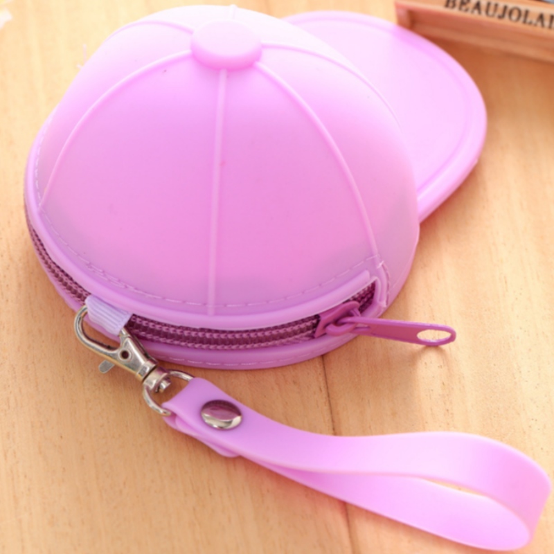 Silicone zéro portefeuille casquette sac de monnaie mini sac mignon chapeau sac clé silicone zéro portefeuille sac à main